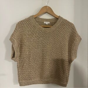 Unsubscribed Open Stitch Shimmer Sweater